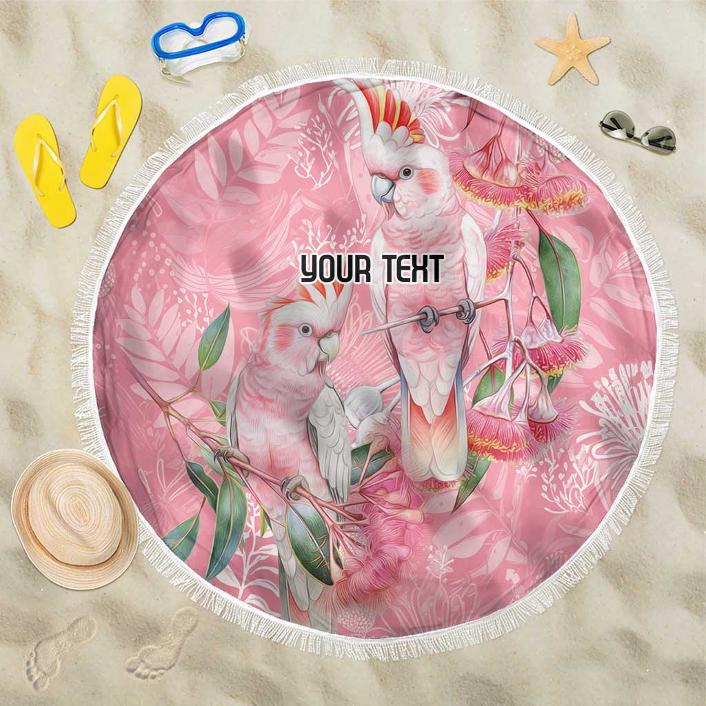 Personalised Galah Cockatoo Eucalyptus Flowers Beach Blanket Australian Breast Cancer Spirit - Aussie Hoodie
