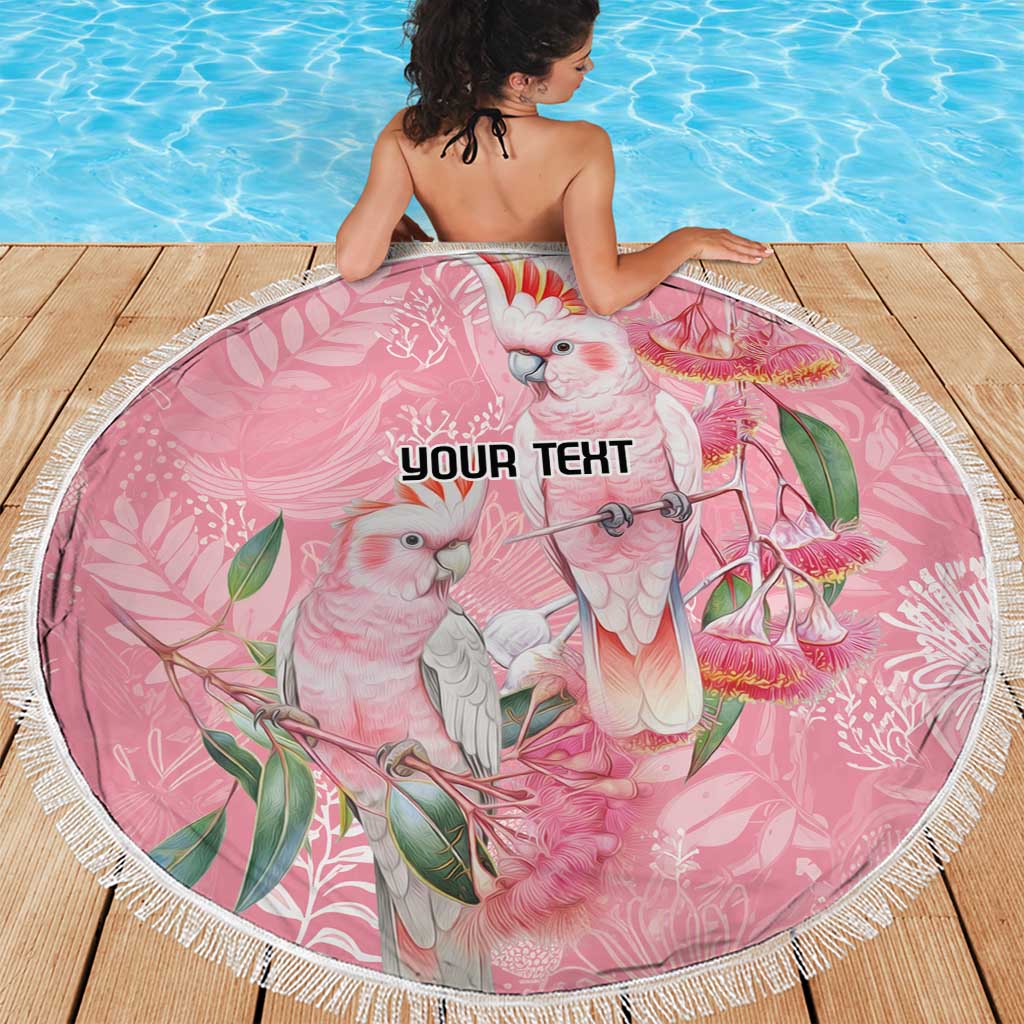 Personalised Galah Cockatoo Eucalyptus Flowers Beach Blanket Australian Breast Cancer Spirit - Aussie Hoodie