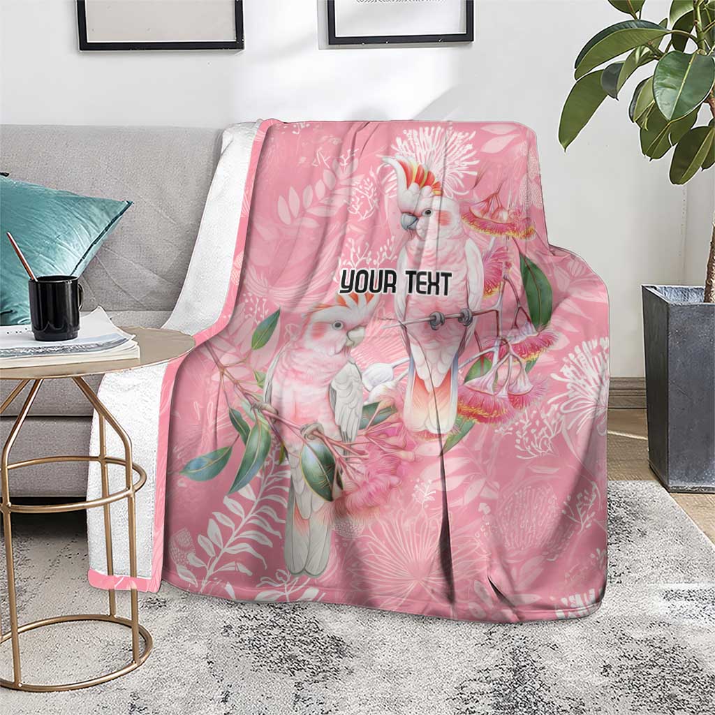Personalised Galah Cockatoo Eucalyptus Flowers Blanket Australian Breast Cancer Spirit - Aussie Hoodie