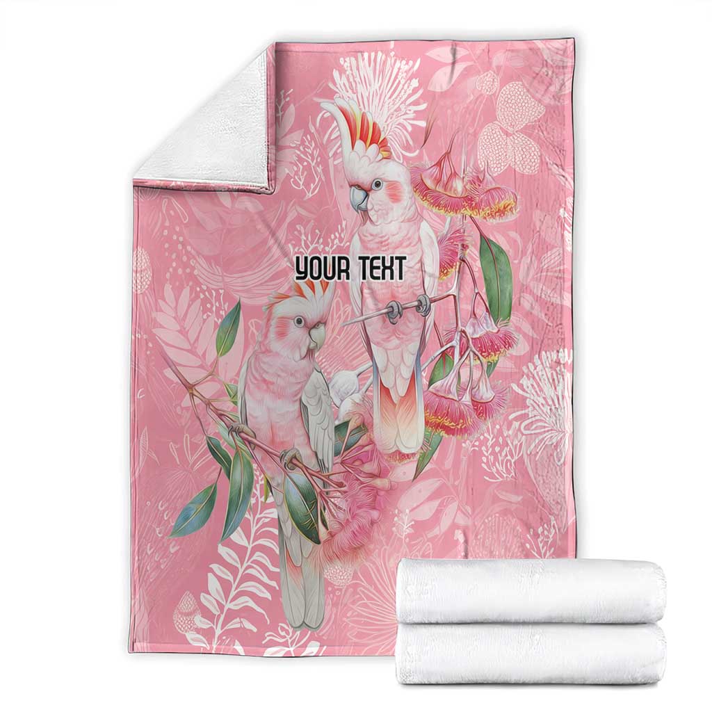 Personalised Galah Cockatoo Eucalyptus Flowers Blanket Australian Breast Cancer Spirit - Aussie Hoodie