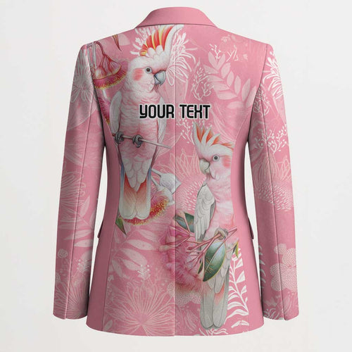 Personalised Galah Cockatoo Eucalyptus Flowers Blazer Australian Breast Cancer Spirit - Aussie Hoodie
