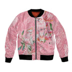 Personalised Galah Cockatoo Eucalyptus Flowers Bomber Jacket Australian Breast Cancer Spirit - Aussie Hoodie