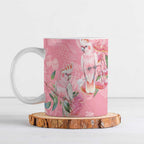 Personalised Galah Cockatoo Eucalyptus Flowers Ceramic Mug Australian Breast Cancer Spirit - Aussie Hoodie