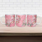 Personalised Galah Cockatoo Eucalyptus Flowers Ceramic Mug Australian Breast Cancer Spirit - Aussie Hoodie