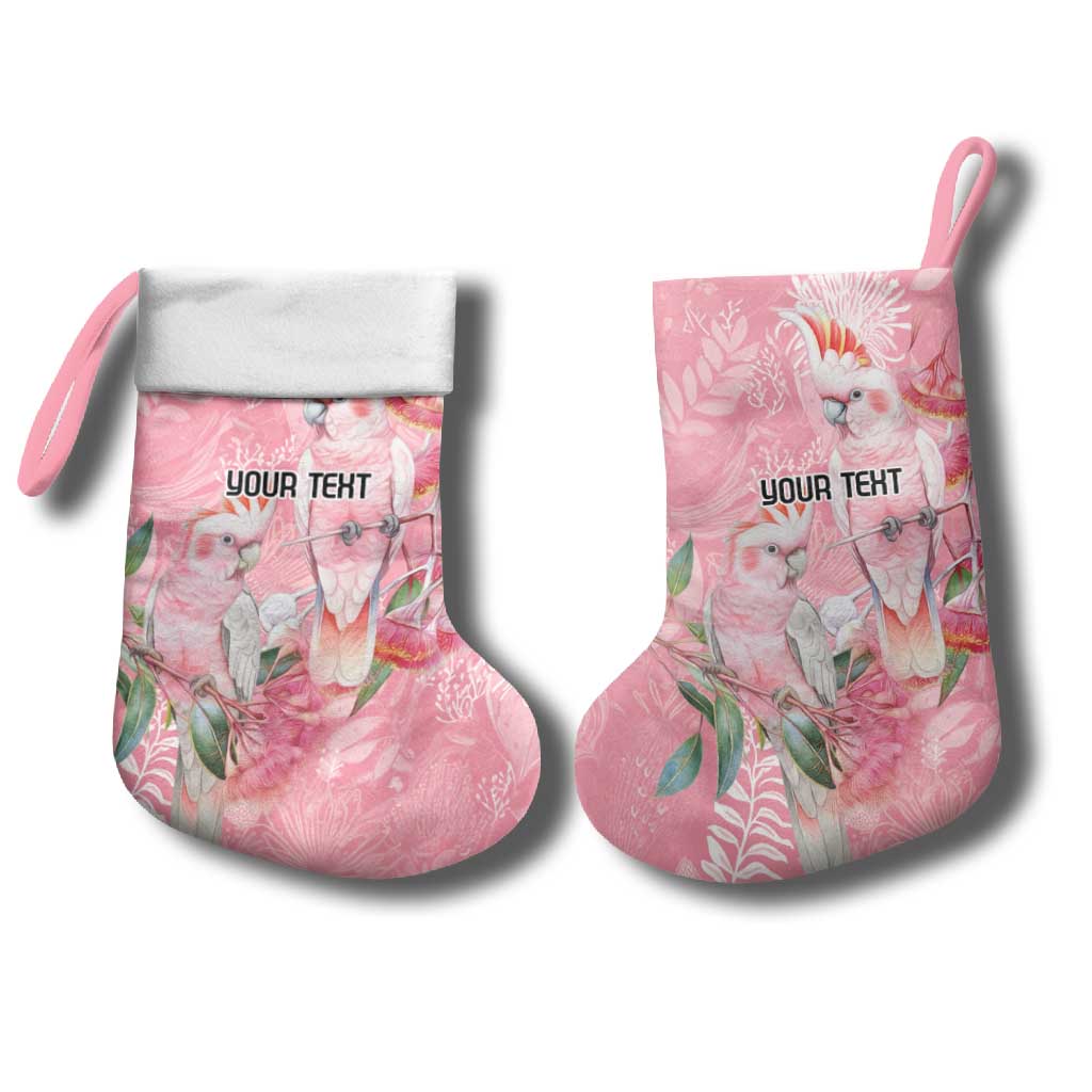 Personalised Galah Cockatoo Eucalyptus Flowers Christmas Stocking Australian Breast Cancer Spirit - Aussie Hoodie