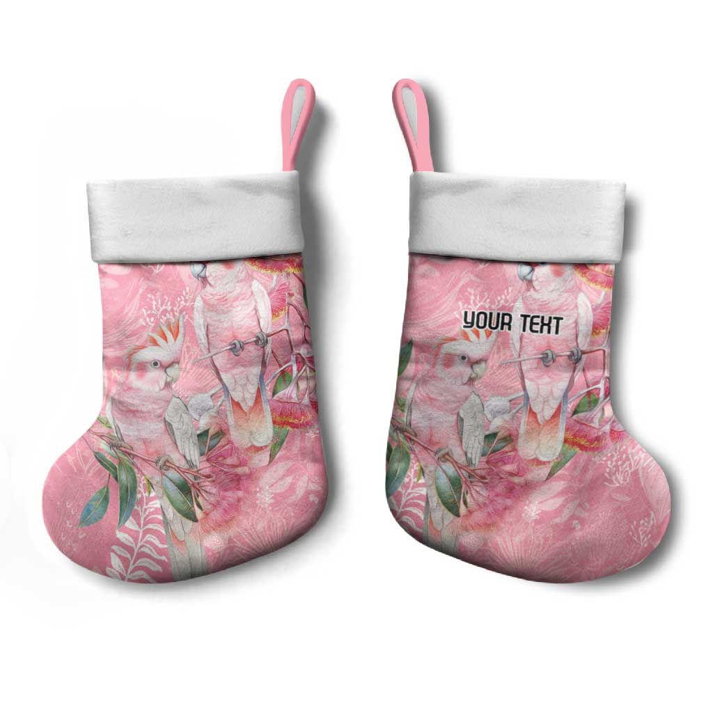 Personalised Galah Cockatoo Eucalyptus Flowers Christmas Stocking Australian Breast Cancer Spirit - Aussie Hoodie