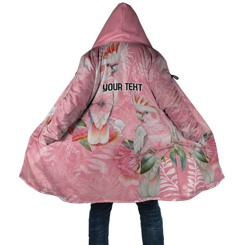 Personalised Galah Cockatoo Eucalyptus Flowers Cloak Australian Breast Cancer Spirit - Aussie Hoodie