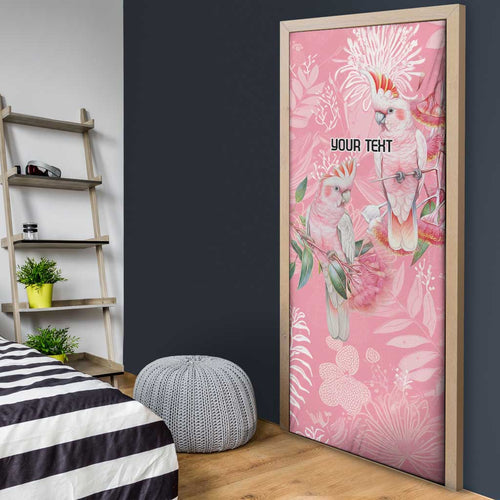 Personalised Galah Cockatoo Eucalyptus Flowers Door Cover Australian Breast Cancer Spirit - Aussie Hoodie