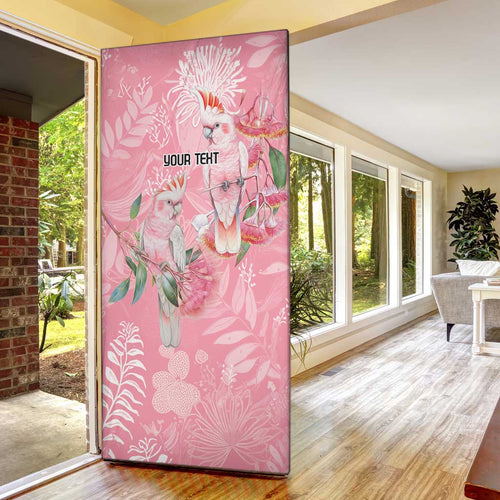 Personalised Galah Cockatoo Eucalyptus Flowers Door Cover Australian Breast Cancer Spirit - Aussie Hoodie