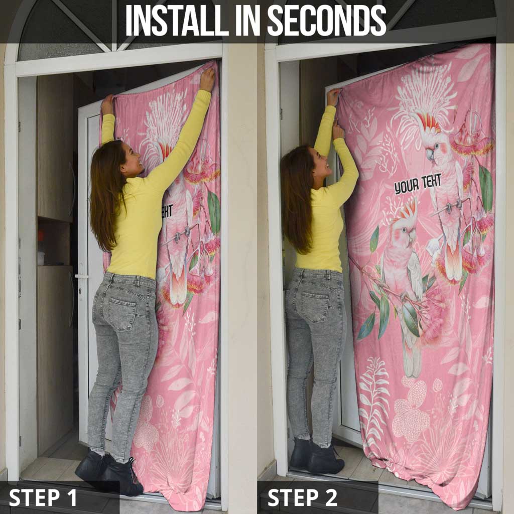 Personalised Galah Cockatoo Eucalyptus Flowers Door Cover Australian Breast Cancer Spirit - Aussie Hoodie