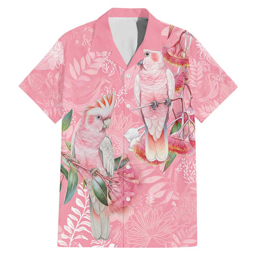 Personalised Galah Cockatoo Eucalyptus Flowers Family Matching Mermaid Dress and Hawaiian Shirt Australian Breast Cancer Spirit - Aussie Hoodie