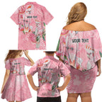 Personalised Galah Cockatoo Eucalyptus Flowers Family Matching Off Shoulder Short Dress and Hawaiian Shirt Australian Breast Cancer Spirit - Aussie Hoodie