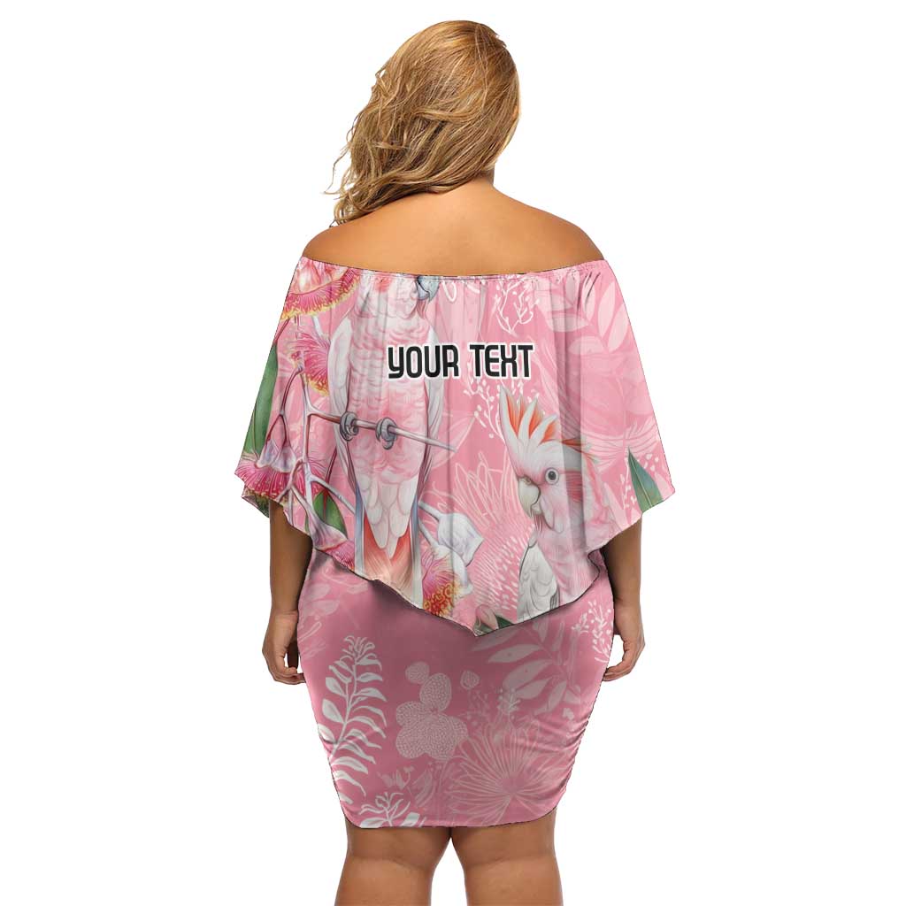 Personalised Galah Cockatoo Eucalyptus Flowers Family Matching Off Shoulder Short Dress and Hawaiian Shirt Australian Breast Cancer Spirit - Aussie Hoodie
