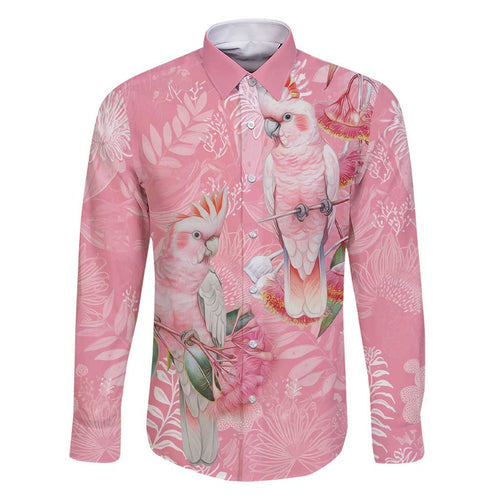 Personalised Galah Cockatoo Eucalyptus Flowers Family Matching Short Sleeve Bodycon Dress and Hawaiian Shirt Australian Breast Cancer Spirit - Aussie Hoodie