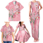 Personalised Galah Cockatoo Eucalyptus Flowers Family Matching Tank Maxi Dress and Hawaiian Shirt Australian Breast Cancer Spirit - Aussie Hoodie