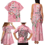 Personalised Galah Cockatoo Eucalyptus Flowers Family Matching Tank Maxi Dress and Hawaiian Shirt Australian Breast Cancer Spirit - Aussie Hoodie
