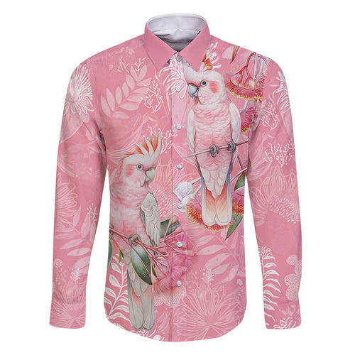 Personalised Galah Cockatoo Eucalyptus Flowers Family Matching Tank Maxi Dress and Hawaiian Shirt Australian Breast Cancer Spirit - Aussie Hoodie