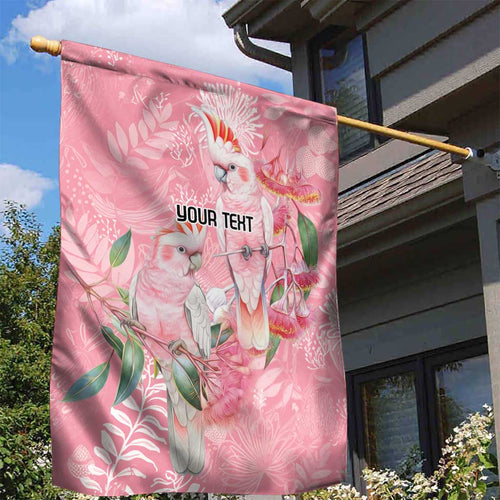 Personalised Galah Cockatoo Eucalyptus Flowers Garden Flag Australian Breast Cancer Spirit - Aussie Hoodie