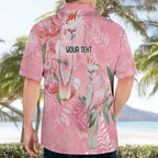Personalised Galah Cockatoo Eucalyptus Flowers Hawaiian Shirt Australian Breast Cancer Spirit - Aussie Hoodie