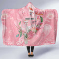 Personalised Galah Cockatoo Eucalyptus Flowers Hooded Blanket Australian Breast Cancer Spirit - Aussie Hoodie