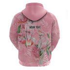 Personalised Galah Cockatoo Eucalyptus Flowers Hoodie Australian Breast Cancer Spirit - Aussie Hoodie