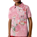 Personalised Galah Cockatoo Eucalyptus Flowers Kid Polo Shirt Australian Breast Cancer Spirit - Aussie Hoodie