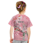 Personalised Galah Cockatoo Eucalyptus Flowers Kid T Shirt Australian Breast Cancer Spirit - Aussie Hoodie