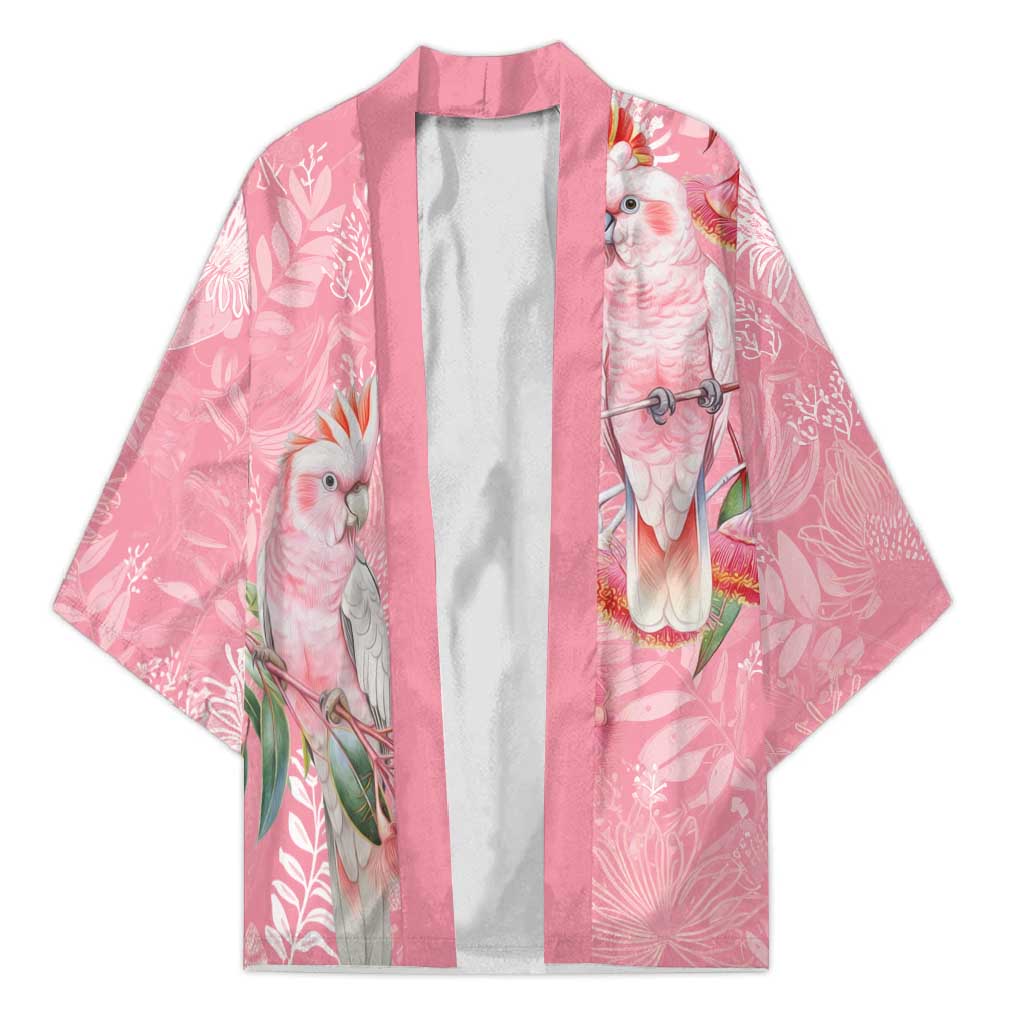 Personalised Galah Cockatoo Eucalyptus Flowers Kimono Australian Breast Cancer Spirit - Aussie Hoodie
