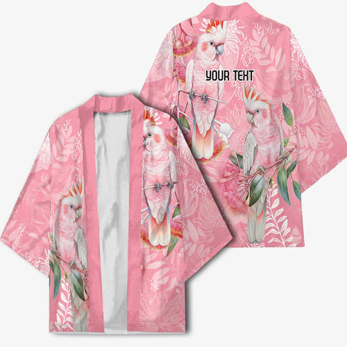 Personalised Galah Cockatoo Eucalyptus Flowers Kimono Australian Breast Cancer Spirit - Aussie Hoodie