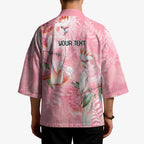 Personalised Galah Cockatoo Eucalyptus Flowers Kimono Australian Breast Cancer Spirit - Aussie Hoodie