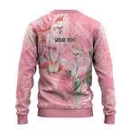 Personalised Galah Cockatoo Eucalyptus Flowers Ugly Christmas Sweater Australian Breast Cancer Spirit - Aussie Hoodie