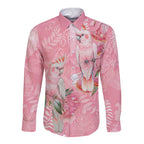 Personalised Galah Cockatoo Eucalyptus Flowers Long Sleeve Button Shirt Australian Breast Cancer Spirit - Aussie Hoodie