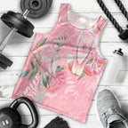 Personalised Galah Cockatoo Eucalyptus Flowers Men Tank Top Australian Breast Cancer Spirit - Aussie Hoodie