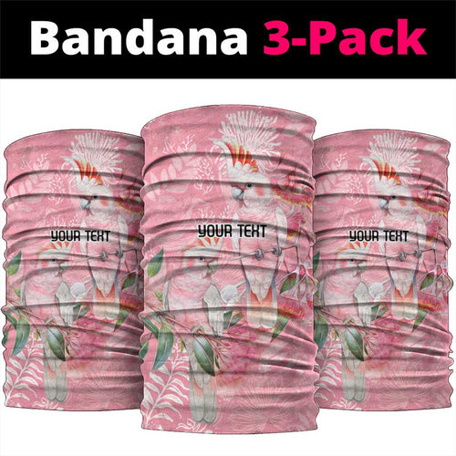 Personalised Galah Cockatoo Eucalyptus Flowers Neck Gaiter Australian Breast Cancer Spirit - Aussie Hoodie