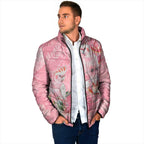 Personalised Galah Cockatoo Eucalyptus Flowers Padded Jacket Australian Breast Cancer Spirit - Aussie Hoodie
