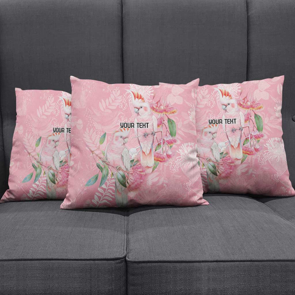 Personalised Galah Cockatoo Eucalyptus Flowers Pillow Cover Australian Breast Cancer Spirit - Aussie Hoodie