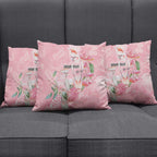 Personalised Galah Cockatoo Eucalyptus Flowers Pillow Cover Australian Breast Cancer Spirit - Aussie Hoodie