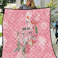 Personalised Galah Cockatoo Eucalyptus Flowers Quilt Australian Breast Cancer Spirit - Aussie Hoodie