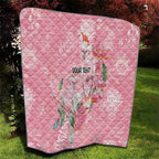Personalised Galah Cockatoo Eucalyptus Flowers Quilt Australian Breast Cancer Spirit - Aussie Hoodie