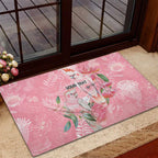 Personalised Galah Cockatoo Eucalyptus Flowers Rubber Doormat Australian Breast Cancer Spirit - Aussie Hoodie