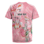 Personalised Galah Cockatoo Eucalyptus Flowers Rugby Jersey Australian Breast Cancer Spirit - Aussie Hoodie