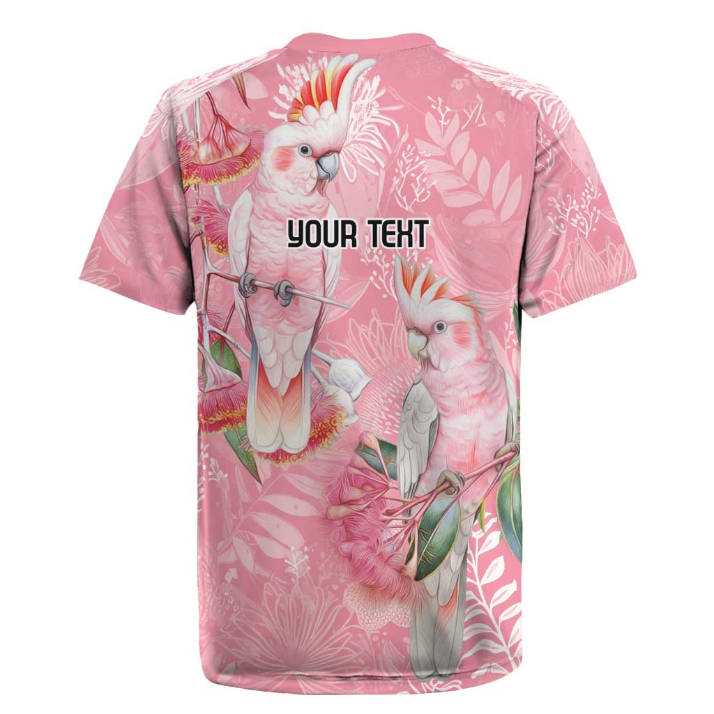 Personalised Galah Cockatoo Eucalyptus Flowers Rugby Jersey Australian Breast Cancer Spirit - Aussie Hoodie