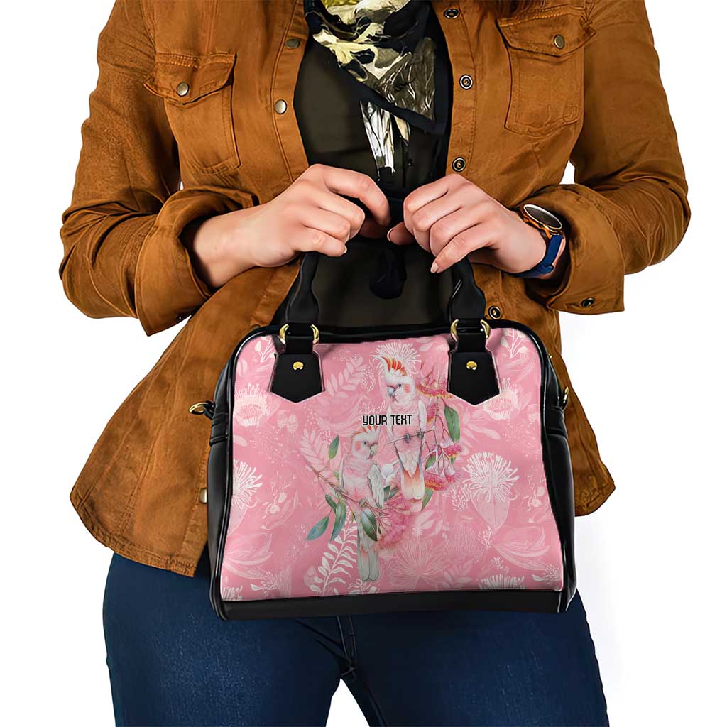 Personalised Galah Cockatoo Eucalyptus Flowers Shoulder Handbag Australian Breast Cancer Spirit - Aussie Hoodie