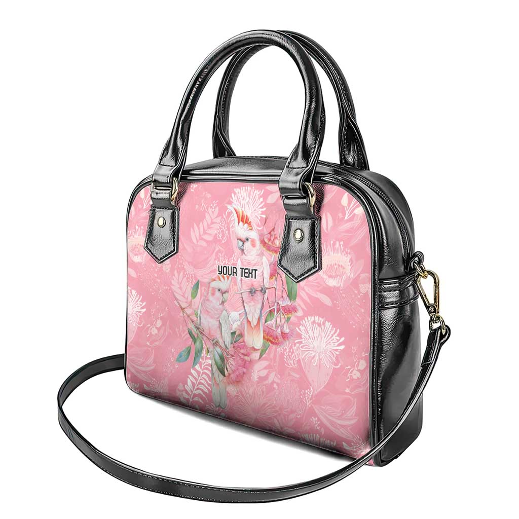 Personalised Galah Cockatoo Eucalyptus Flowers Shoulder Handbag Australian Breast Cancer Spirit - Aussie Hoodie