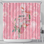 Personalised Galah Cockatoo Eucalyptus Flowers Shower Curtain Australian Breast Cancer Spirit - Aussie Hoodie