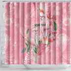 Personalised Galah Cockatoo Eucalyptus Flowers Shower Curtain Australian Breast Cancer Spirit - Aussie Hoodie