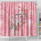 Personalised Galah Cockatoo Eucalyptus Flowers Shower Curtain Australian Breast Cancer Spirit - Aussie Hoodie
