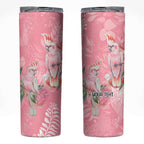 Personalised Galah Cockatoo Eucalyptus Flowers Skinny Tumbler Australian Breast Cancer Spirit - Aussie Hoodie