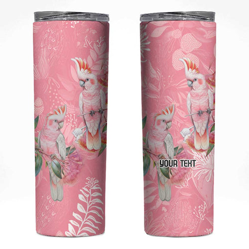 Personalised Galah Cockatoo Eucalyptus Flowers Skinny Tumbler Australian Breast Cancer Spirit - Aussie Hoodie
