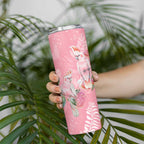 Personalised Galah Cockatoo Eucalyptus Flowers Skinny Tumbler Australian Breast Cancer Spirit - Aussie Hoodie